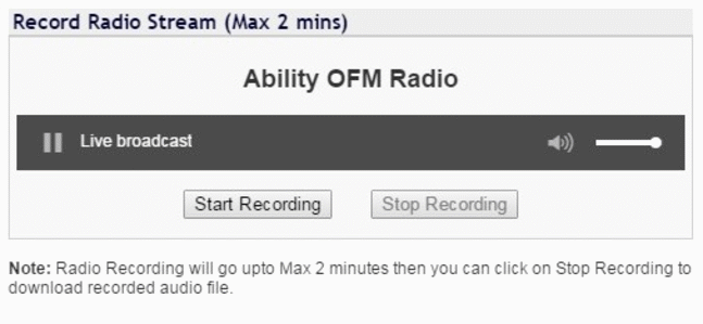Record Live Streaming Radio to MP3/AAC