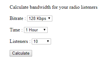 Radio Bandwidth Calculator